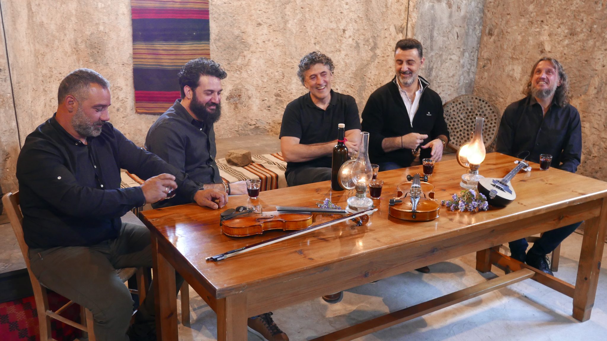 Vlatos Jazz CD release with the greatest violins of Western Crete - Bows of Kissamos. All songs are recorded live in Vlatos