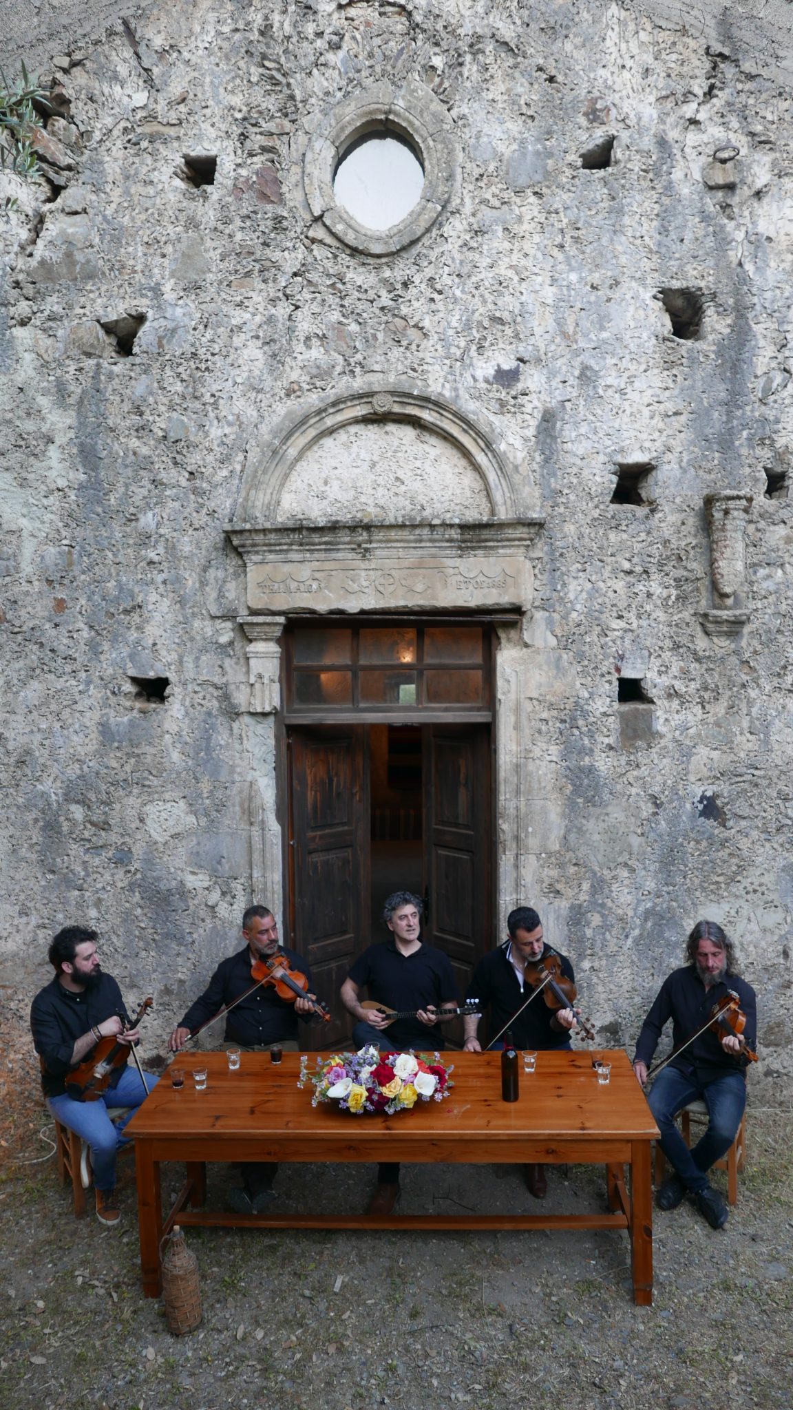 Vlatos Jazz CD release with the greatest violins of Western Crete - Bows of Kissamos. All songs are recorded live in Vlatos